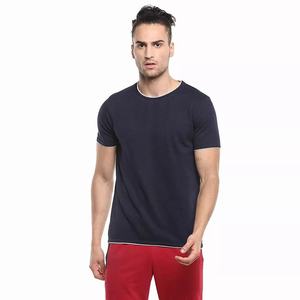 Hot Selling Men's Casual T-Shirt 100% Cotton Breathable Geometric Pattern Short Sleeve Best Quality Fashionable Wholesale Tee - Product Image 1
