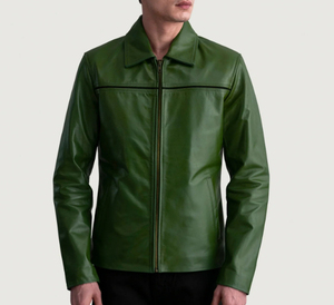 Veste en cuir de qualité supérieure, veste en cuir personnalisée pour homme, veste en cuir fabriquée au Pakistan, meilleur prix - Product Image 1