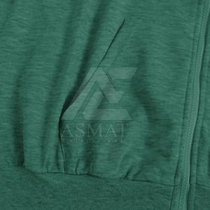 Sudadera con capucha de mujer a la moda con cremallera completa y pedrería brillante, estilo urbano - Product Image 6