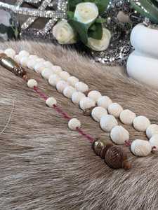 Decorative Bone Tasbih Handmade Islamic Prayer Rosary <b>Beads</b> - Product Image 2