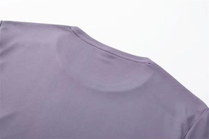 T-shirt de sport pour homme, manches courtes, séchage rapide, col rond, coupe classique, tricoté en polyester, couleur unie, vêtements de sport - Product Image 3