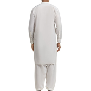 Pure White <b>Men</b> Shalwar Kameez Traditional Pakistani Suit For <b>Men</b> High Quality Cotton Fabric Designer Kurta <b>Pajama</b> <b>Set</b> - Product Image 2
