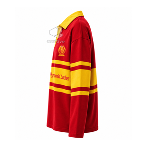 Camisa de rugby piqué para mujer NSPDK, con cuello, paneles de color en bloques, polo universitario de rugby, top deportivo con letras griegas bordadas - Product Image 3