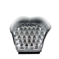 Luz Trasera LED MOFUNS ABS+PC con Luz de Señal de Giro para K1200R Sport 2005~2008 (Lente Ahumada/Transparente, Certificación E-mark)