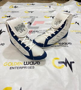 Nouvelles Chaussures de Boxe et de Lutte Personnalisables, Fabrication en Usine, Sans Boxe, Pas de Vie, Respirantes, pour Entraînement et Sparring, à Lacets - Product Image 1