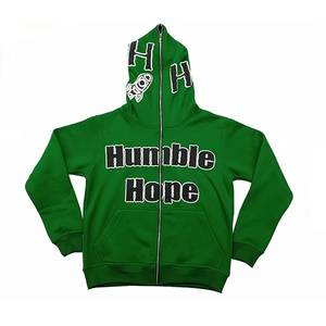 Sweat à capuche surdimensionné de haute qualité avec fermeture éclair intégrale, noir délavé, personnalisé avec impression en relief, design polaire hiver - Product Image 1