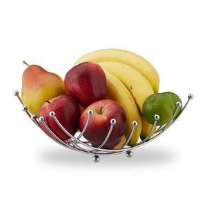 Panier en fil métallique de qualité supérieure, durable et polyvalent, pour organiser les fruits, le pain, les légumes et les provisions dans la cuisine. - Product Image 5