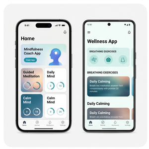 Aplicación RoyalCraft Mindfulness Coach: Meditación guiada, calma mental, entrenamiento de concentración y bienestar diario IOS/Android/Linux/Mac - Product Image 1