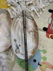 Handcrafted Mother of Pearl Shell <b>Tray</b> for <b>Jewelry</b> & Cosmetics Luxury Sea Shell Decor for Home Handmade Boho Style Decor - Product Image 3