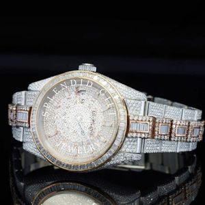 Reloj de Lujo para Hombre Splendid Gilt Jewelry con Moissanita, 28 mm, Acero Inoxidable, Movimiento Analógico ETA, Cristal de Zafiro, Cierre Oculto, 10 m - Product Image 4