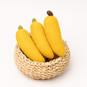 Fruta de Fieltro de Lana en Forma de Plátano, Juguete Educativo Hecho a Mano para Niños, Juguete Montessori, Venta al por Mayor - Product Image 3