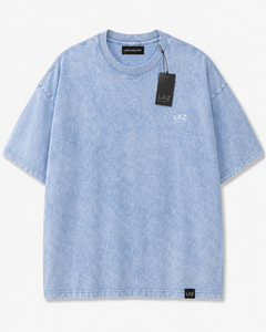 เสื้อยืดโอเวอร์ไซส์ผู้ชาย ผ้าฝ้าย 100% ล้างสีแบบแอซิดวอช ระบายอากาศได้ดี ไม่ยับง่าย เป็นมิตรต่อสิ่งแวดล้อม รับสกรีนโลโก้ สวมใส่สบายๆ - Product Image 1