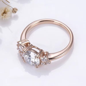Customized Diamond Jewelry Fine Jewelry Rings 14k solid Gold 1.5carat D VS2 Lab Diamond Wedding Women's Ring - Product Image 3