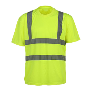High Visibility Reflective Safety <b>Work</b> Shirt ANSI ISEA Certified <b>Waterproof</b> Breathable Polyester Construction Uniform Wholesale - Product Image 5
