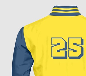 High Quality <b>Mens</b> Varsity <b>Jacket</b> Cotton Polyester Stand Collar Casual Autumn Winter <b>Jacket</b> Custom Logo OEM Breathable Outerwear - Product Image 6