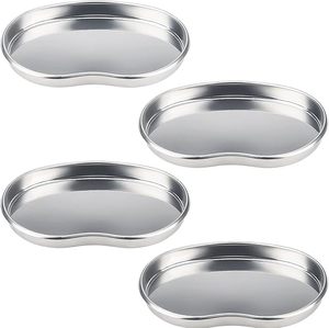 Bandeja renal profesional de 8 pulgadas, cuenco para vómitos con forma de riñón, cuenco para vómitos reutilizable de metal, plato renal de metal, aprobado por ISO - Product Image 1