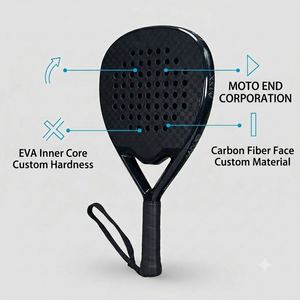 ไม้พายปาเดลคาร์บอนไฟเบอร์แบบกำหนดเอง ดีไซน์และวัสดุออกแบบพิเศษ แกน EVA พร้อมโลโก้สั่งทำสำหรับกีฬากลางแจ้ง - Product Image 1