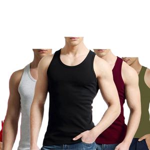 เสื้อกล้ามผู้ชาย ผ้าฝ้าย 100% ถักแบบเรียบ คอโอ ทรงเข้ารูป ระบายอากาศได้ดี ไม่มีแขน เหมาะสำหรับเป็นของขวัญ ขายส่ง - Product Image 4