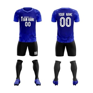 Maillot de football pour homme à manches courtes, de haute qualité, uni, 100% polyester, respirant, imperméable, automatisé - Product Image 1