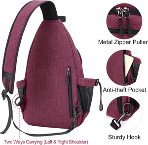 Sac bandoulière imperméable avec fermeture éclair sécurisée et options de personnalisation du logo - Product Image 5