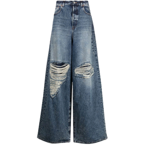Approvisionnement en usine Jeans en denim à coupe droite pour hommes Pantalons décontractés de tous les jours en coton durable et lavage classique Vente en gros OEM bas quantité minimale de commande - Product Image 1