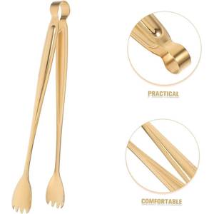 Premium Pure Copper Pastry <b>Tong</b> Handmade <b>Serving</b> <b>Tong</b> for Cake Bread Dessert Kitchen Tableware Tool Home Hotel Restaurant Use - Product Image 6