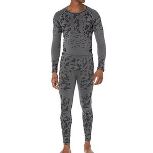 Ensembles de combinaisons de compression respirantes pour hommes, coupe classique, 100% coton, prix bas, vêtements de sport - Product Image 1