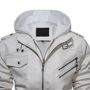 Chaqueta de Cuero de Piel de Oveja para Hombre, Talla y Color Personalizados, con Capucha, Reversible, Impermeable, con Logotipo Frontal, 2026 - Product Image 6