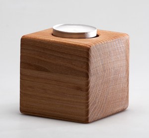 Wooden Square <b>Tea</b> Light Holder Handmade Candle <b>Stand</b> Brown Decorative Candle Jar for Home Christmas Table Decor - Product Image 4
