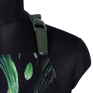 ผ้ากันเปื้อนครัวแบบกำหนดเอง ผ้าฝ้ายกันน้ำ ผ้ากันเปื้อนเชฟสำหรับทำอาหาร สายปรับได้ พร้อมกระเป๋าอเนกประสงค์ - Product Image 3