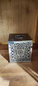 Newly Design Metal Hammered Napkin Box Rectangular Shape Customized Logo Napkin <b>Tissue</b> <b>Paper</b> Box From India - Product Image 2