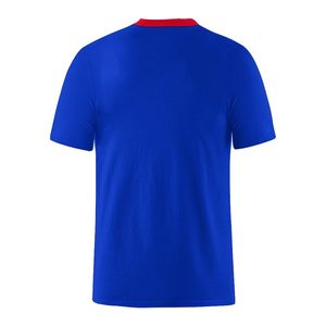 Camiseta de Fútbol de Francia para Hombre, Azul, Manga Corta, Cuello Redondo, Diseño de Bandera con Impresión Digital, Ropa Deportiva Transpirable de Poliéster - Product Image 3