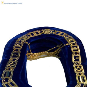 Collar de Cadena Masónico Personalizable de Grado Profesional, Elegante y Duradero, con Pin de Seguridad Bordado, Construcción Premium - Product Image 5