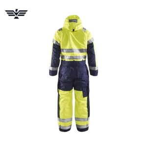 Custom High Visibility Waterproof Coverall Safety Suit Reflective Industrial <b>Workwear</b> Insulated <b>Winter</b> Protective Overall - Product Image 3