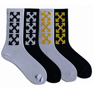 Unisex Mid-Calf Striped Sports <b>Socks</b> Cotton Streets Style Hip Hop Skateboard College Wind <b>Long</b> Cotton <b>Socks</b> for Men's Whole Sale - Product Image 5
