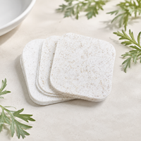 Lingettes démaquillantes actives à l'armoise Y571 60g, tampons nettoyants apaisants en fibres végétales d'artémisia, marque privée OEM/ODM