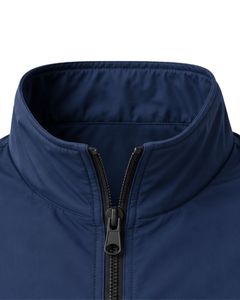 Navy <b>Blue</b> <b>Men</b> Bomber Jacket Lightweight Full Zip Casual Windbreaker Stand Collar Streetwear Autumn Fashion Coat Outerwear - Product Image 3
