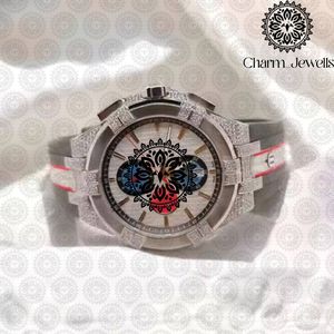 Montre mécanique de luxe vintage pour homme Charm Jewells, boîtier en acier inoxydable 42 mm, cadran en verre, bracelet 20 mm, fermoir déployant - Product Image 1