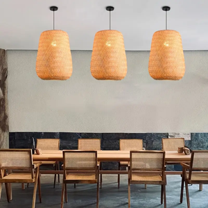 Natural Bamboo Ceiling Pendant <b>Light</b> for Residential Interiors Restaurants and Commercial <b>Decoration</b> Projects - Product Image 4