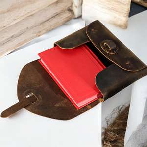 Funda de Cuero Genuino de Alta Calidad para Cuaderno A5, Resistente a Olores, Protección Reforzada, Recargable, Multifuncional, Porta Diario - Product Image 5