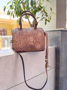 Bolso de Hombro de Cuero Tallado a Mano Estilo Bohemio Gitano, Novedad, Hecho a Mano, Estilo Western, Elegante, Multiusos, Venta al por Mayor - Product Image 5