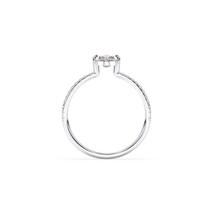 Bague de fiançailles REYES en moissanite taille radiant de 1,09 carat en argent sterling 925, certifiée GRA, accessoires bijoux pour femme - Product Image 6