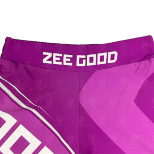 Custom Logo Heat-Transfer Printed Ranked Jiu Jitsu Fight Shorts Men Women 4-Way Stretch Mid-<b>Thigh</b> Grappling Front Position - Product Image 3