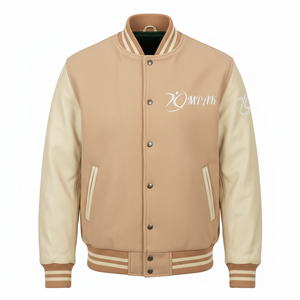 Vêtements de style streetwear américain, manches en cuir, impression par sublimation, vente en gros, vêtements authentiques de baseball - Product Image 1