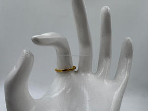 แหวนอัญมณีทองเหลืองชุบทอง18K ทำด้วยมือสไตล์วินเทจสุดหรู - Product Image 2