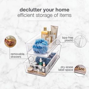 2-Tier Under Cabinet Organizer with Pull- for Cleaning Supplies & Undersink <b>Storage</b> Including Sponges & Bottles - Product Image 3