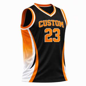 Camiseta de Baloncesto para Equipos y Ligas, de Secado Rápido, Transpirable, 100% Poliéster, Personalizada con Nombre del Jugador Bordado en la Parte Delantera - Product Image 3