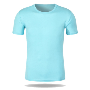 T-shirt unisexe d'été à séchage rapide en polyester 150G, broderie personnalisée avec logo, prix d'usine Chine-Bangladesh, OEM - Product Image 5