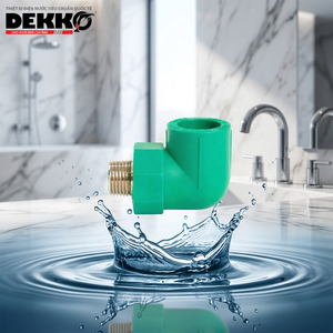 Conector de Codo para Tubería PPR Dekko con Rosca Macho G, Garantía de 50 Años, Duradero para Aplicaciones Industriales - Product Image 1