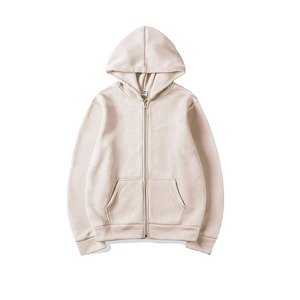Sweat à capuche zippé intégral pour homme, coupe classique, de marque, pour l'hiver, style décontracté, épais, uni, grande taille, doux au toucher - Product Image 2